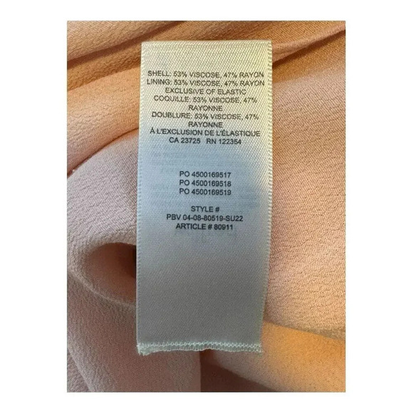 Aritzia Wilfred‎ Women’s Size 6 Midi Slip Dress Coral Blush Affogato Dress - Picture 7 of 7